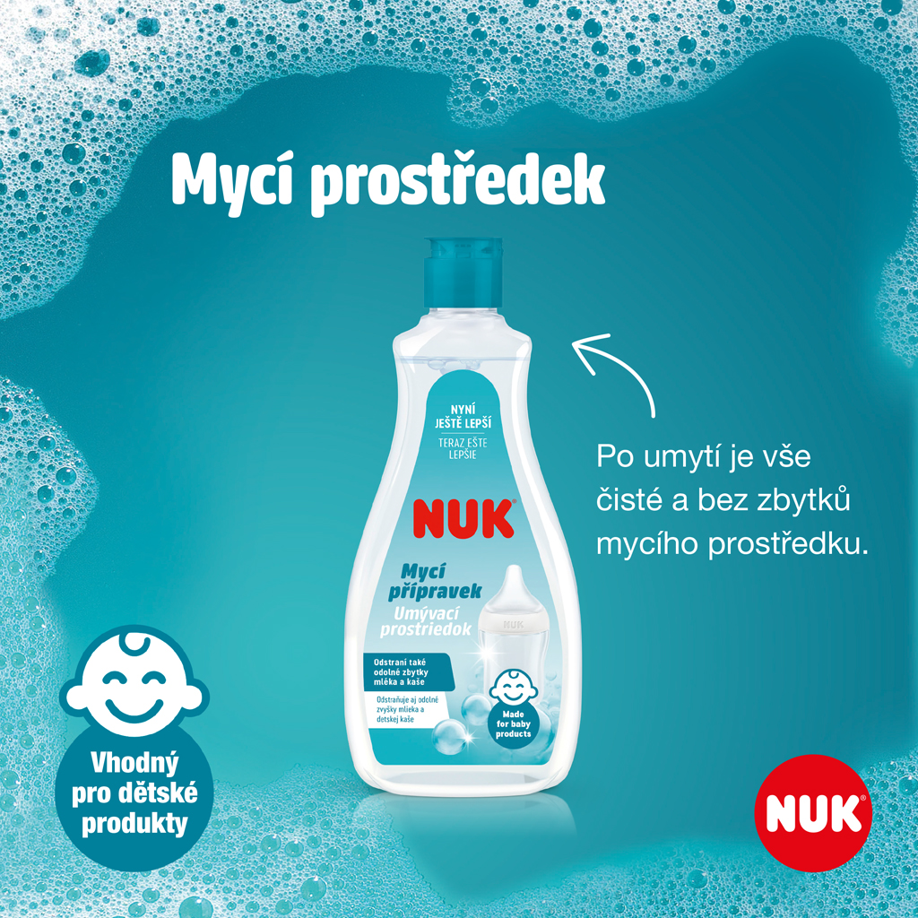 NUK Prostriedok na umývanie fliaš a cumlíkov 500 ml